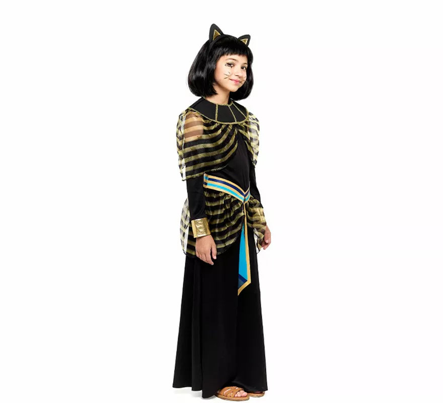 Disfraz de Diosa Bastet Egipcia para niña