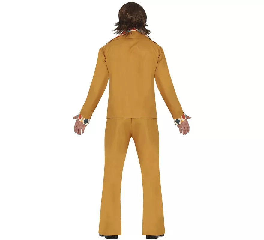 Disfraz de Disco Años 70 naranja para hombre