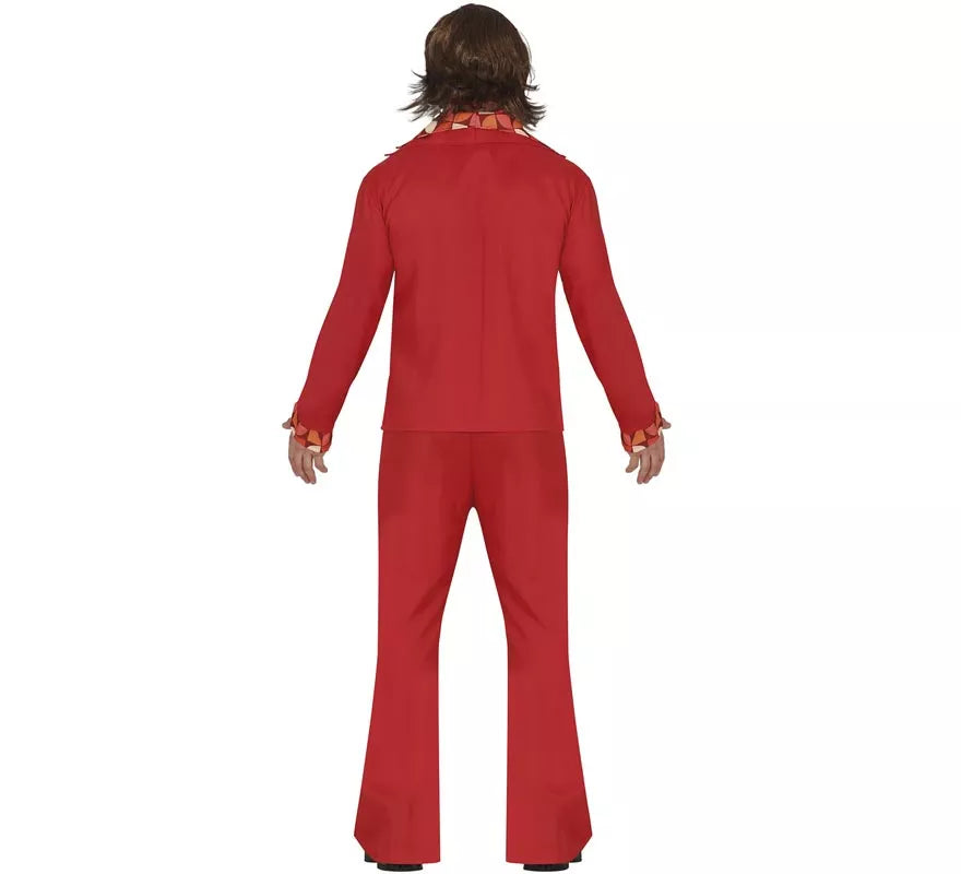 Translation missing: en.Disfraz de Disco Años 70 rojo para hombre