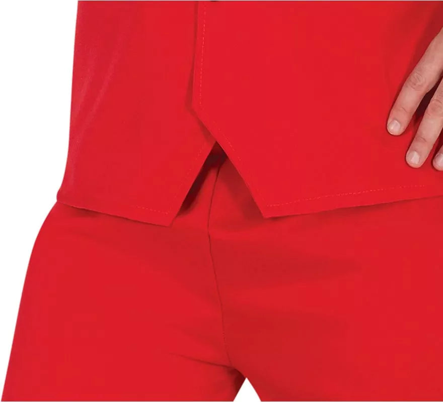 Translation missing: en.Disfraz de Disco Años 70 rojo para hombre