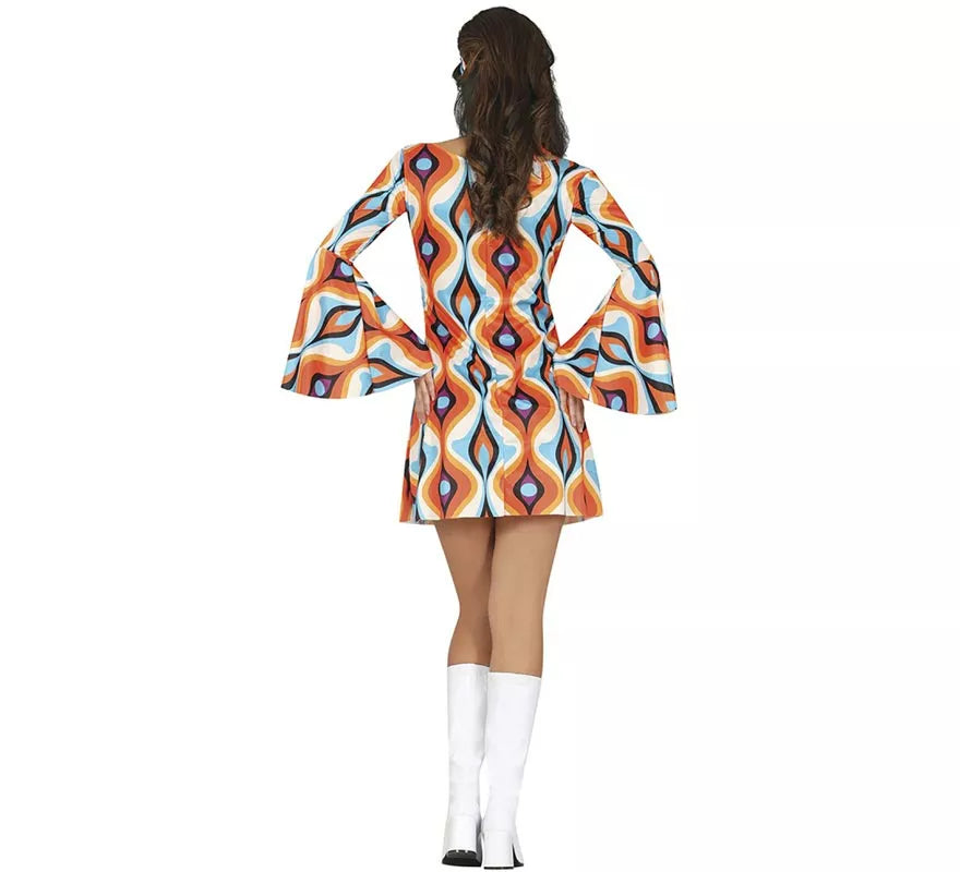 Disfraz de Disco Años 70 vestido para mujer