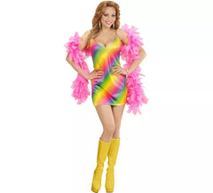 Women's Rainbow Disco Dress Costume