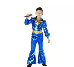 Blue 70s Disco Costume for Boys