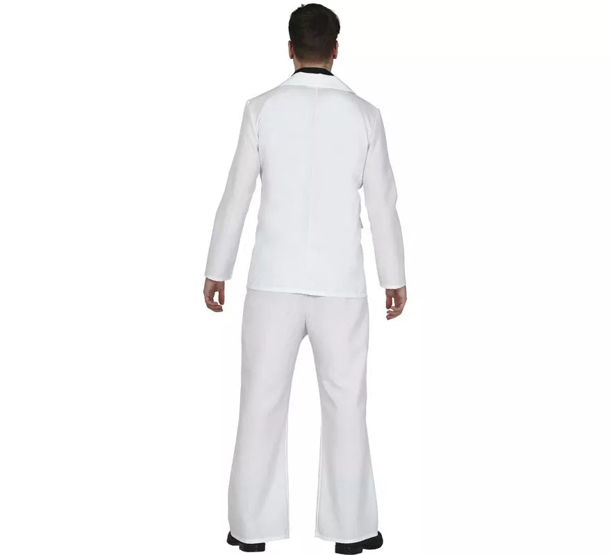Disfraz de Disco Blanco y Negro para Hombre