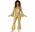 Disfraz de Disco dorado para mujer