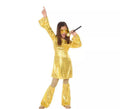 Disfraz de Disco dorado para niña