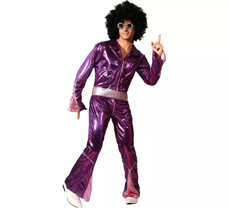 Disfraz de Disco Fucsia para hombre