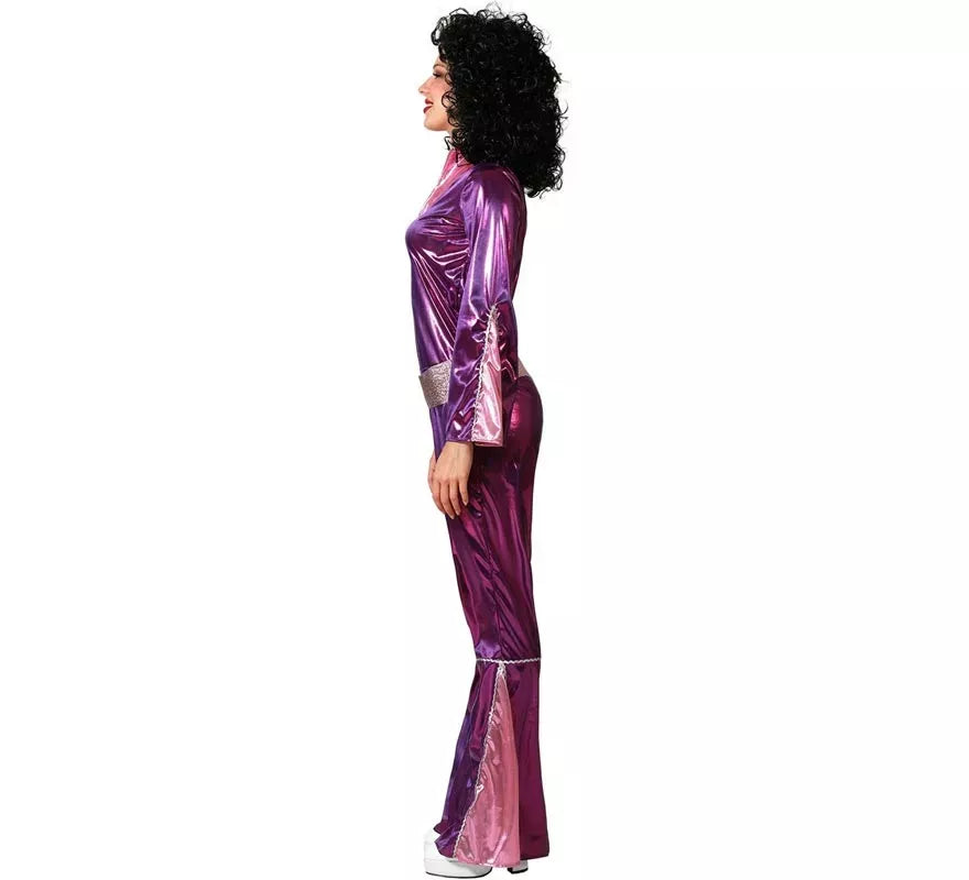 Disfraz de Disco Fucsia para mujer