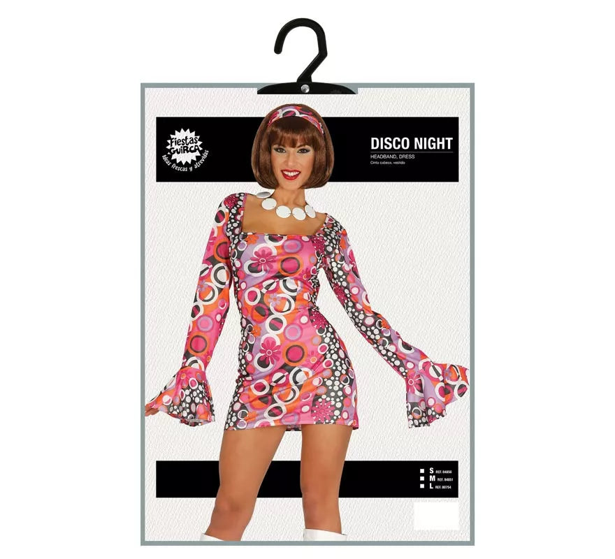 Disfraz de Disco Girl Night para mujer