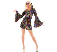 Multicolor Disco Costume for Women