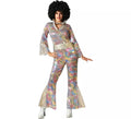 Disfraz de Disco multicolor para mujer