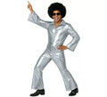 Disfraz de Disco plata para hombre