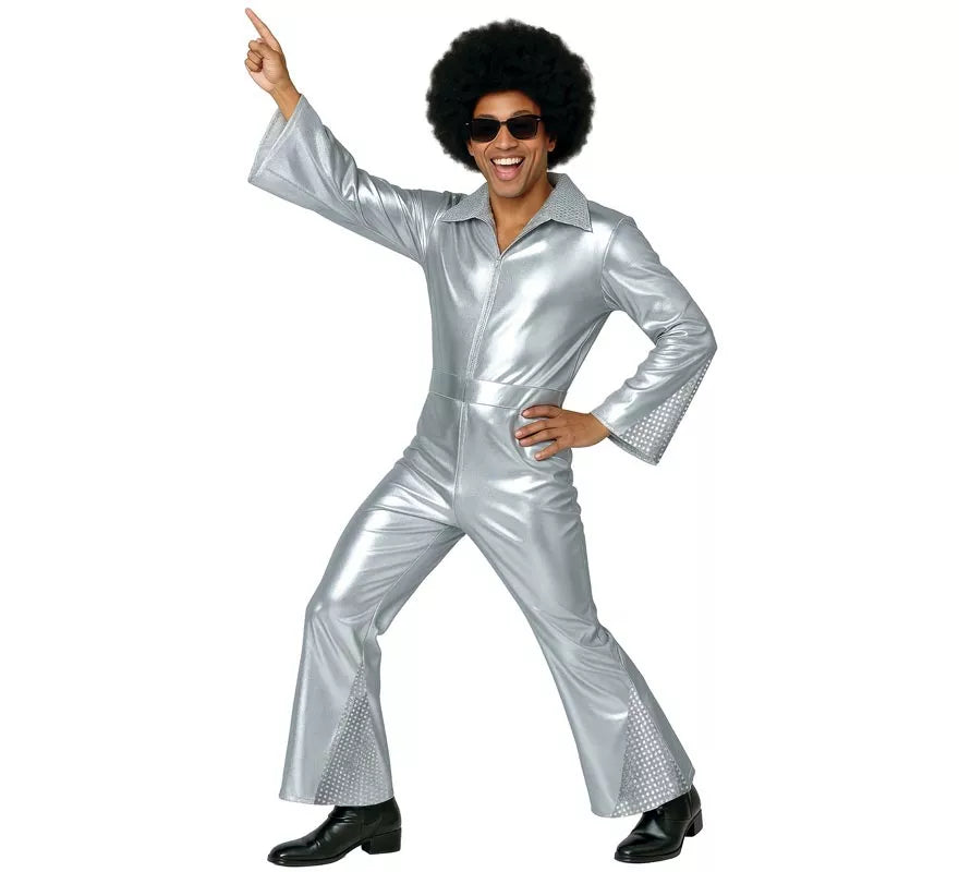 Translation missing: en.Disfraz de Disco plata para hombre