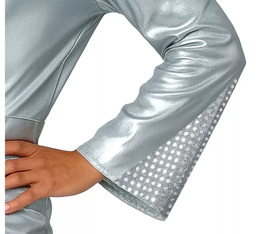 Disfraz de Disco plata para hombre