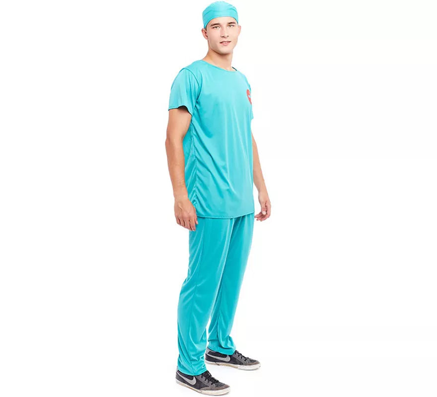 Translation missing: en.Disfraz de Doctor Cirujano azul para hombre