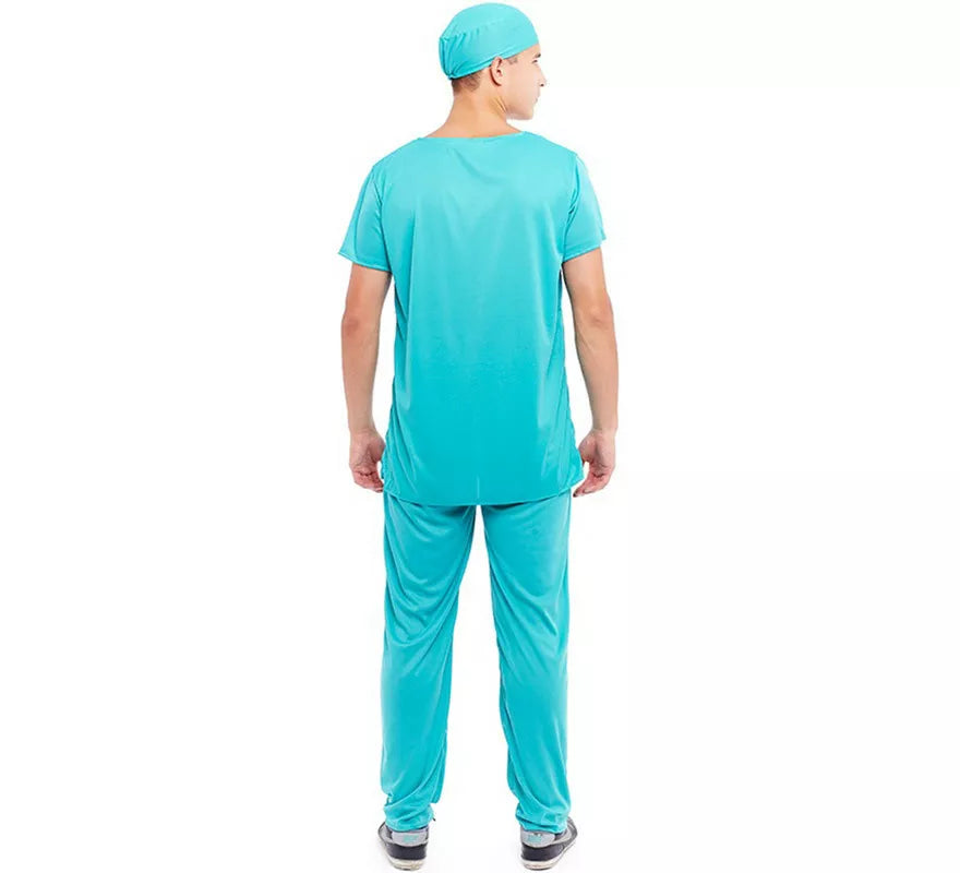 Translation missing: en.Disfraz de Doctor Cirujano azul para hombre
