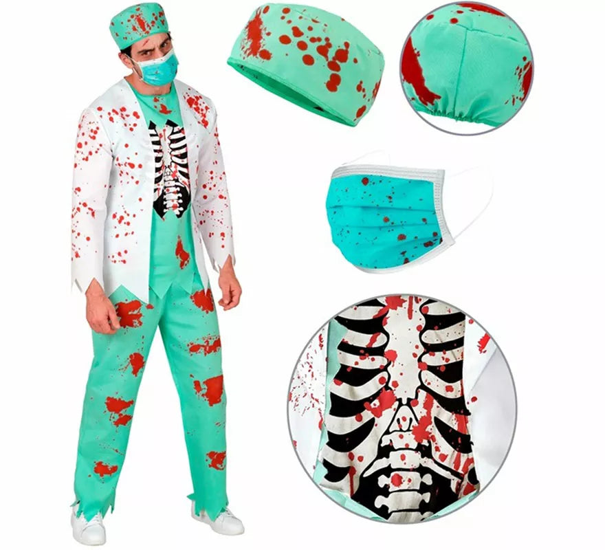 Translation missing: en.Disfraz de Doctor Zombie para hombre