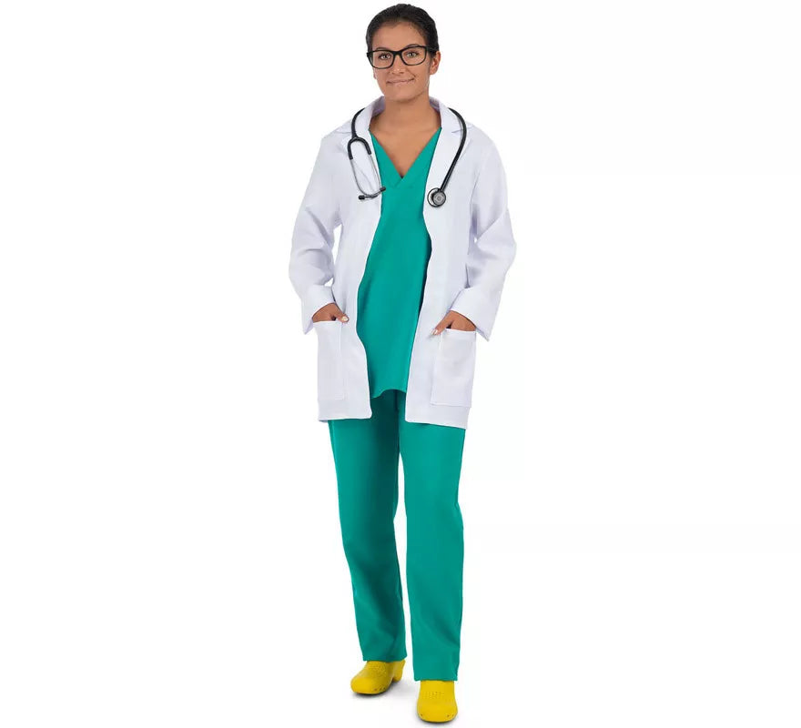 Disfraz de Doctora con Uniforme Verde para mujer
