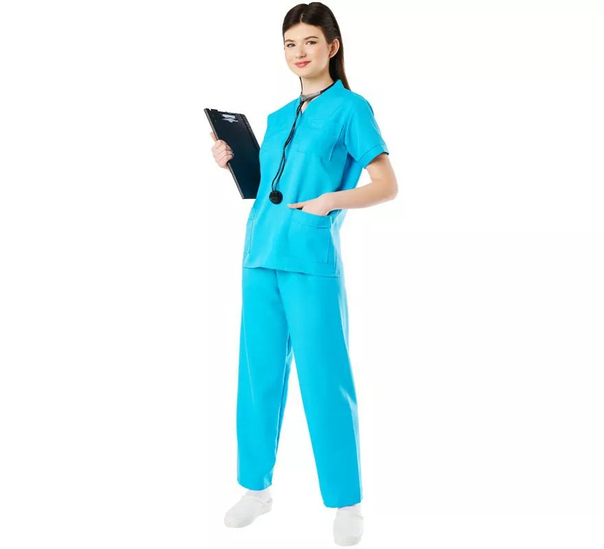 Translation missing: en.Disfraz de Doctora o Doctor Azul para Adultos