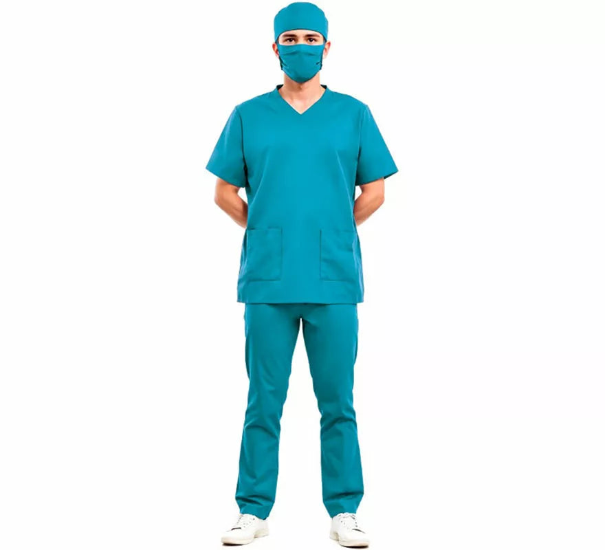 Translation missing: en.Disfraz de Doctora o Doctor verde para adulto