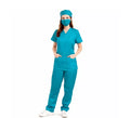 Disfraz de Doctora o Doctor verde para adulto