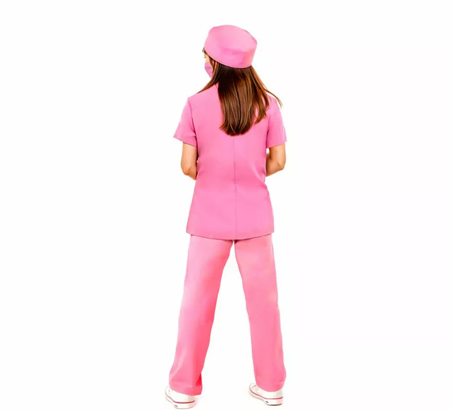 Disfraz de Doctora rosa para niña