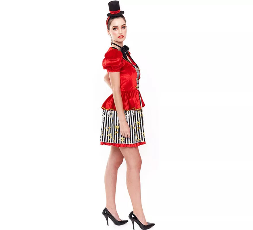 Disfraz de Domadora Vestido a Rayas para mujer