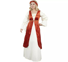 Red and white Dona Eleanor costume for women