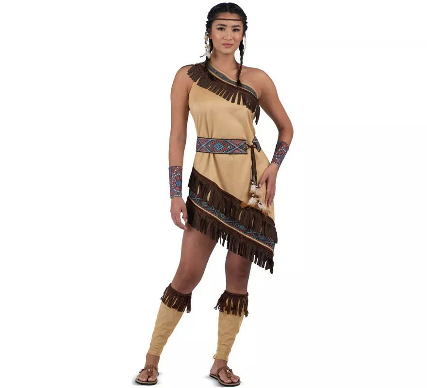 Translation missing: en.Disfraz de Doncella India vestido con flecos para mujer
