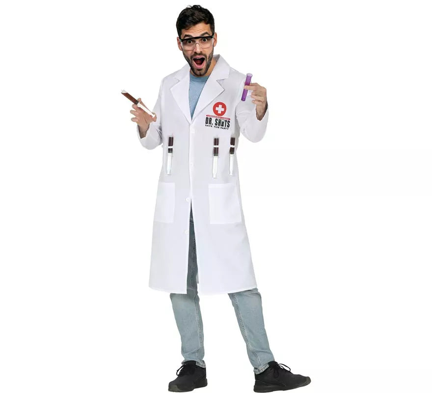 Disfraz de Dr. Disparos Jeringa para hombre