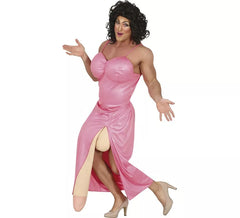 Extroverted Pink Drag Costume for Men