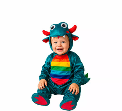 Disfraz de Dragón multicolor para bebé