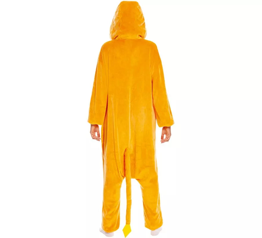 Disfraz de Dragón naranja para adultos