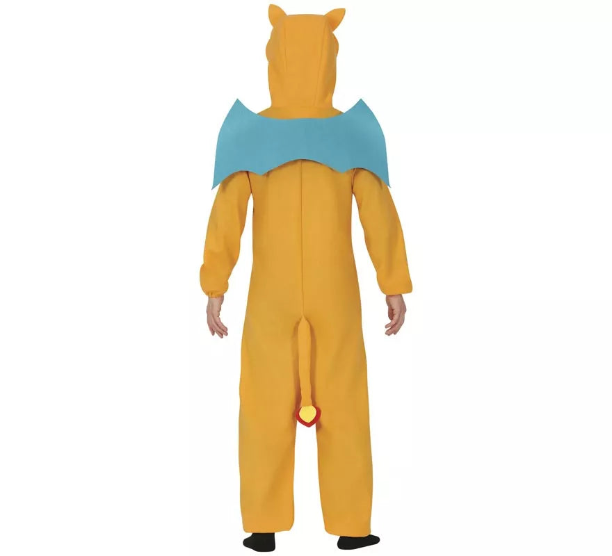 Disfraz de Dragón naranja para hombre