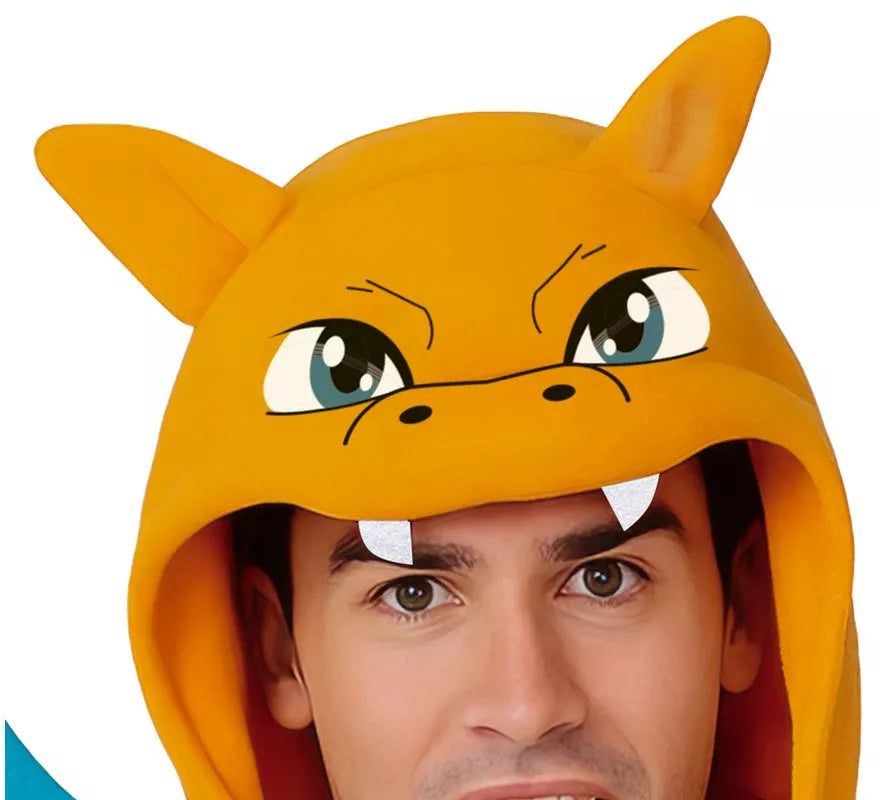 Disfraz de Dragón naranja para hombre