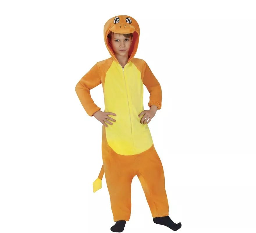 Disfraz de Dragón naranja para niños