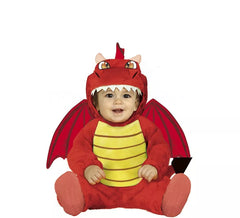 Red Dragon costume with wings for baby