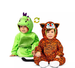 Reversible Dragon-Tiger Costume for baby and children