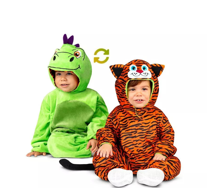 Translation missing: en.Disfraz de Dragón-Tigre Reversible para bebé y niños