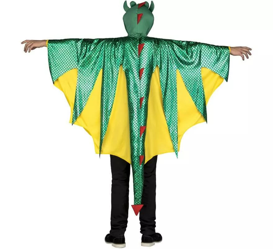Translation missing: en.Disfraz de Dragón Verde y amarillo para hombre