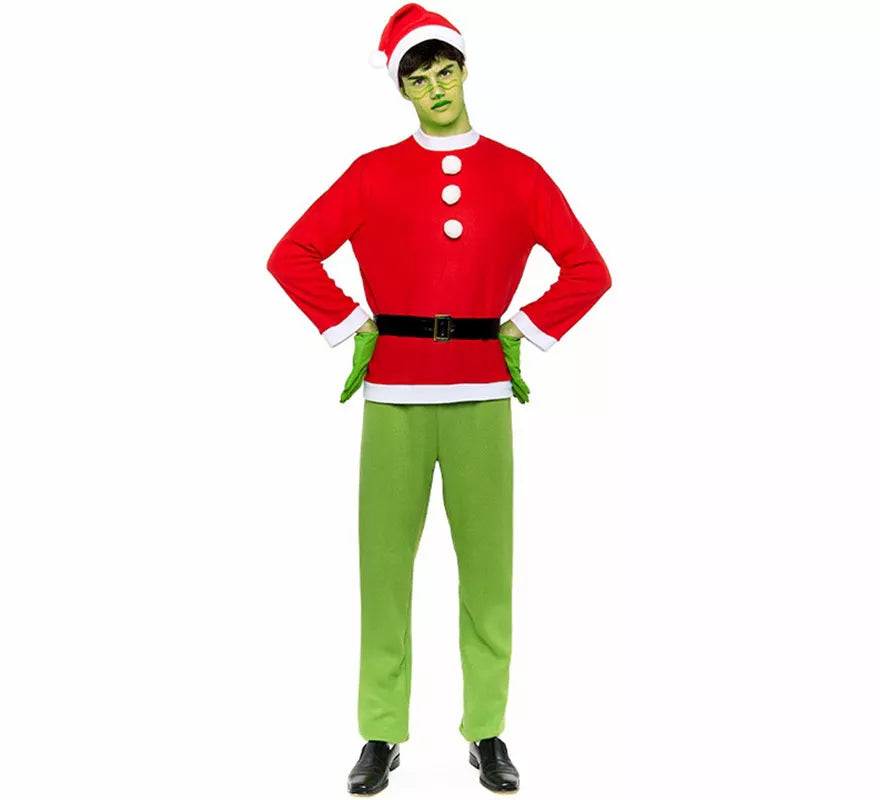 Translation missing: en.Disfraz de Duende Gruñón de Navidad para hombre
