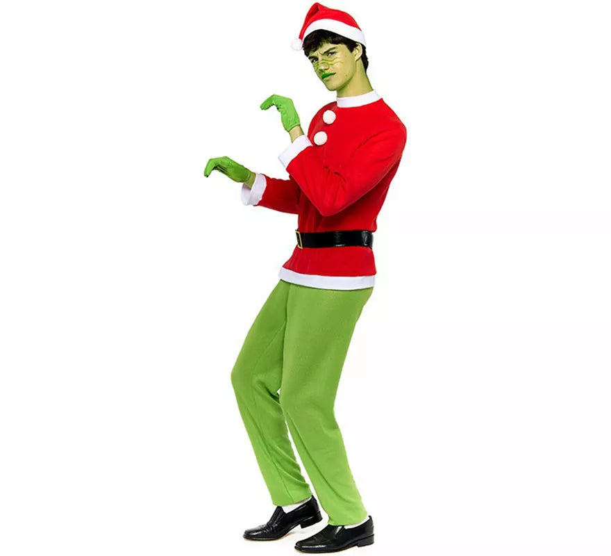 Translation missing: en.Disfraz de Duende Gruñón de Navidad para hombre