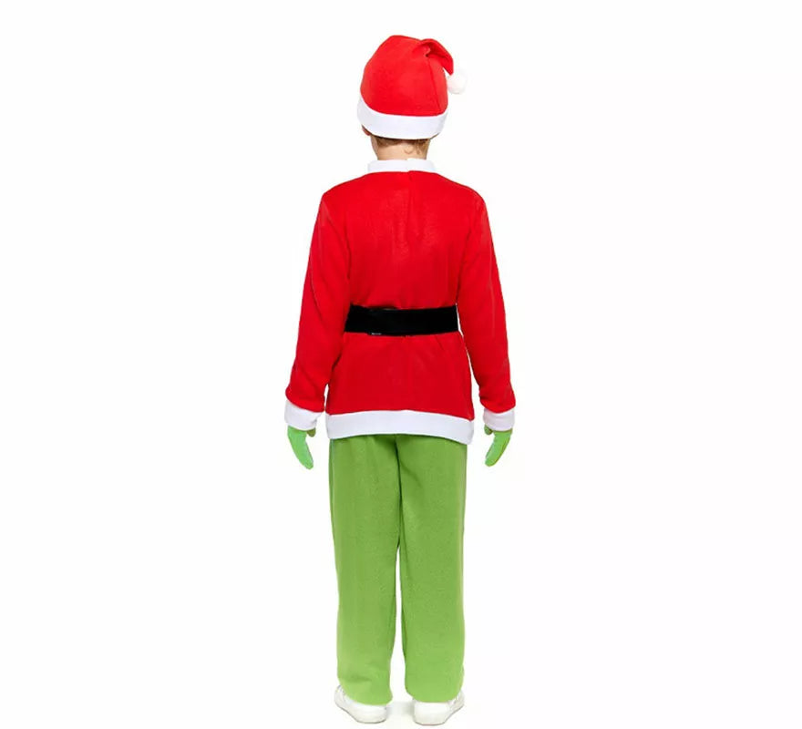 Translation missing: es.Disfraz de Duende Gruñón de Navidad para niño