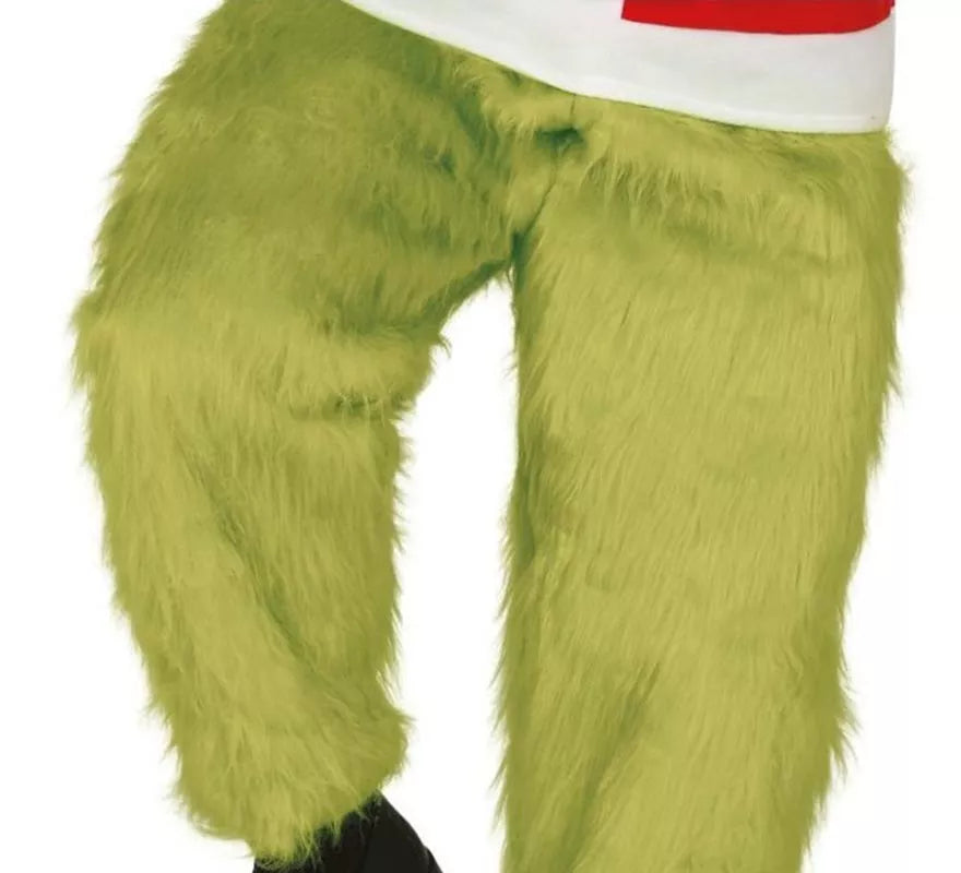 Disfraz de Duende Gruñón de Navidad verde para hombre