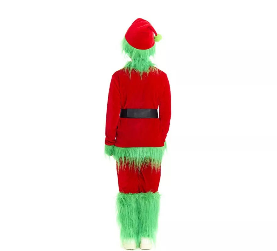 Disfraz de Duende Gruñón de Navidad verde para niño