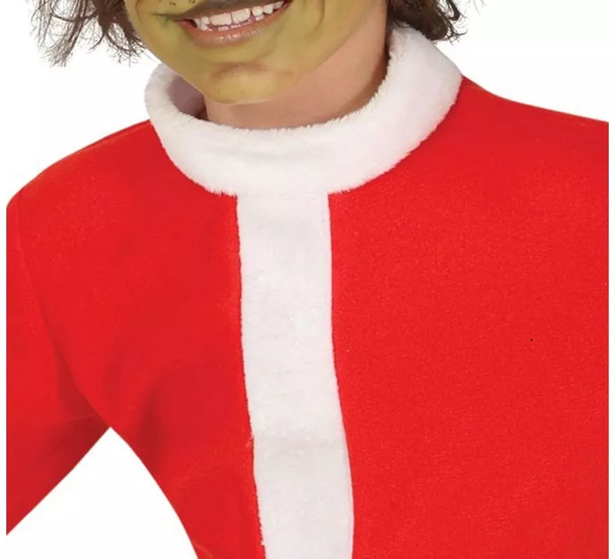 Disfraz de Duende Gruñón Navideño verde para niño