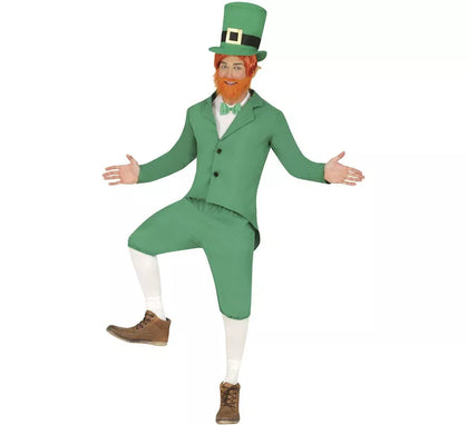 Disfraz de Duende verde Irlandés Leprechaun para hombre