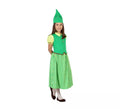 Disfraz de Duende verde Irlandesa para niña