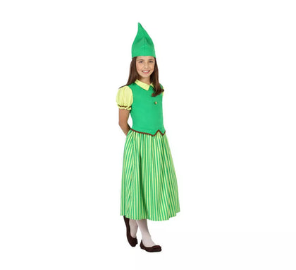 Disfraz de Duende verde Irlandesa para niña