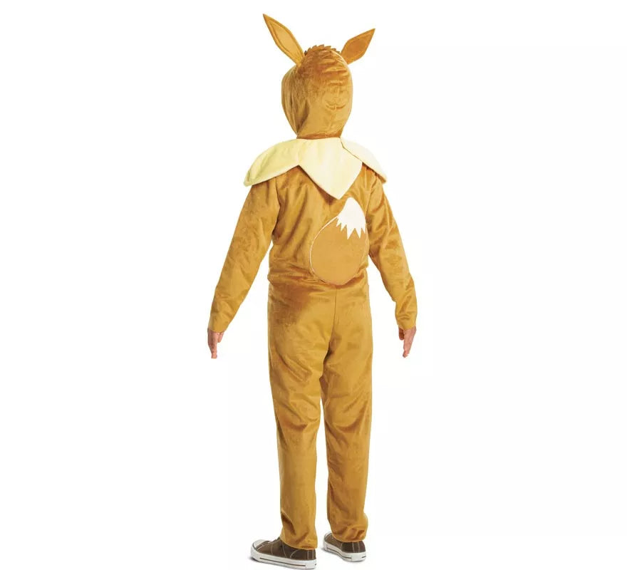 Disfraz de Eevee Pokemon con capucha clásico para niños
